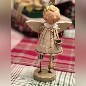 Lori Mitchell ‘Tis the Season Angel Figuerine. 13.5”. Preowned. Like new.